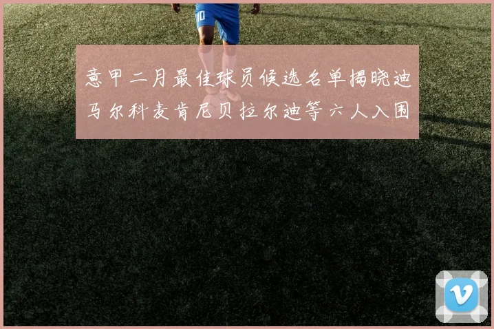 意甲二月最佳球员候选名单揭晓迪马尔科麦肯尼贝拉尔迪等六人入围